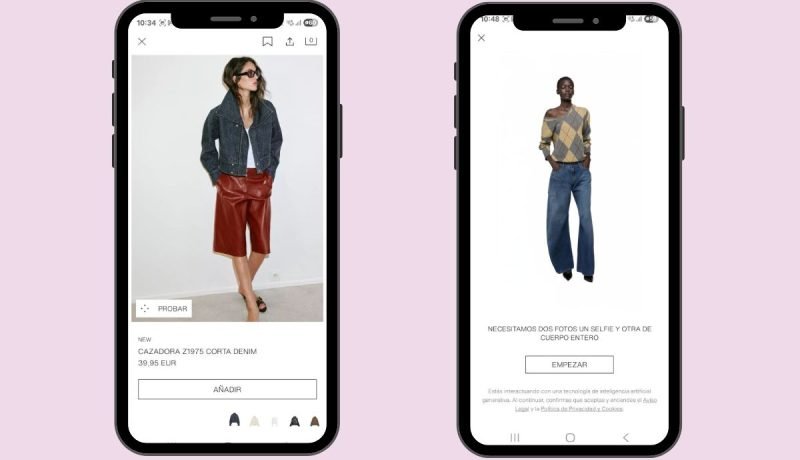 Zara integra probador virtual con IA en su app