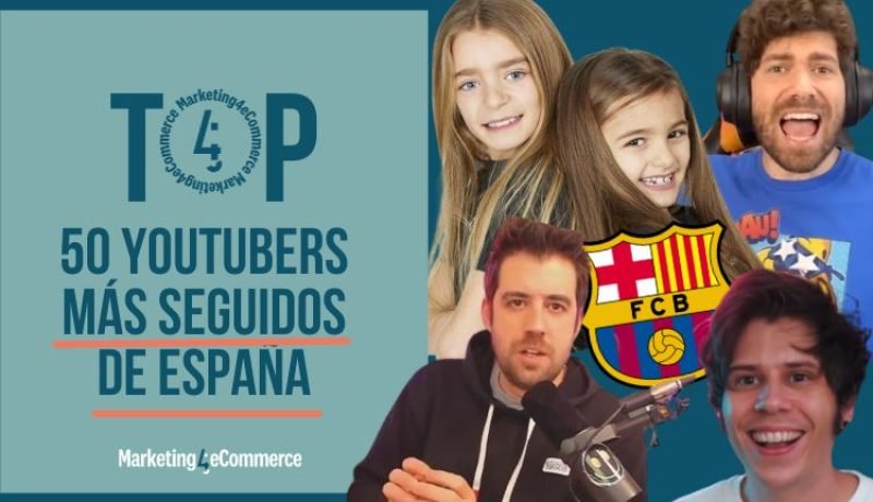 Top 30 youtubers más seguidos en España (enero 2026)