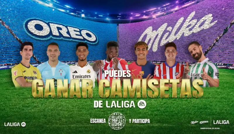 OREO y Milka lanzan sorteo de camisetas oficiales de LaLiga: guía para ganar
