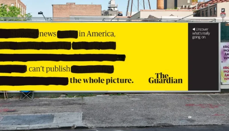 The Guardian desafía la censura en EE. UU. con campaña NY