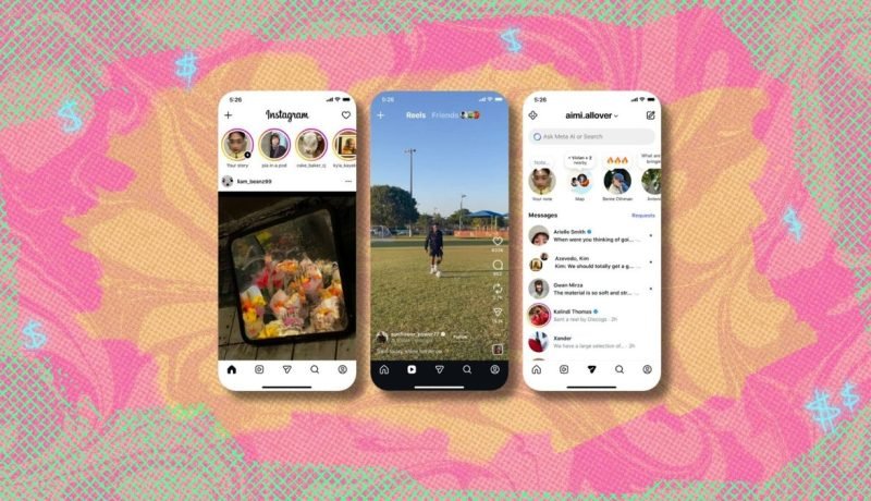 Instagram Rediseña su Menú: Más Protagonismo para Reels y DMs