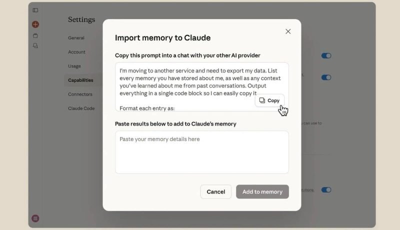 Anthropic Facilita Migración de Chats de IA a Claude