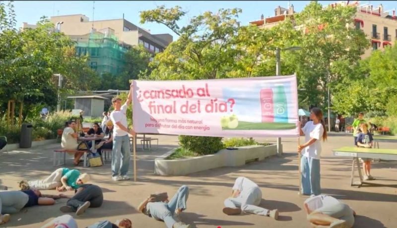 Innocent Drinks y Spicy Paralizan Madrid con Street Marketing Energético