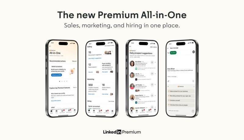 LinkedIn Lanza Premium All-in-One para Pymes